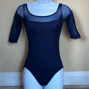 Navy blue leotard